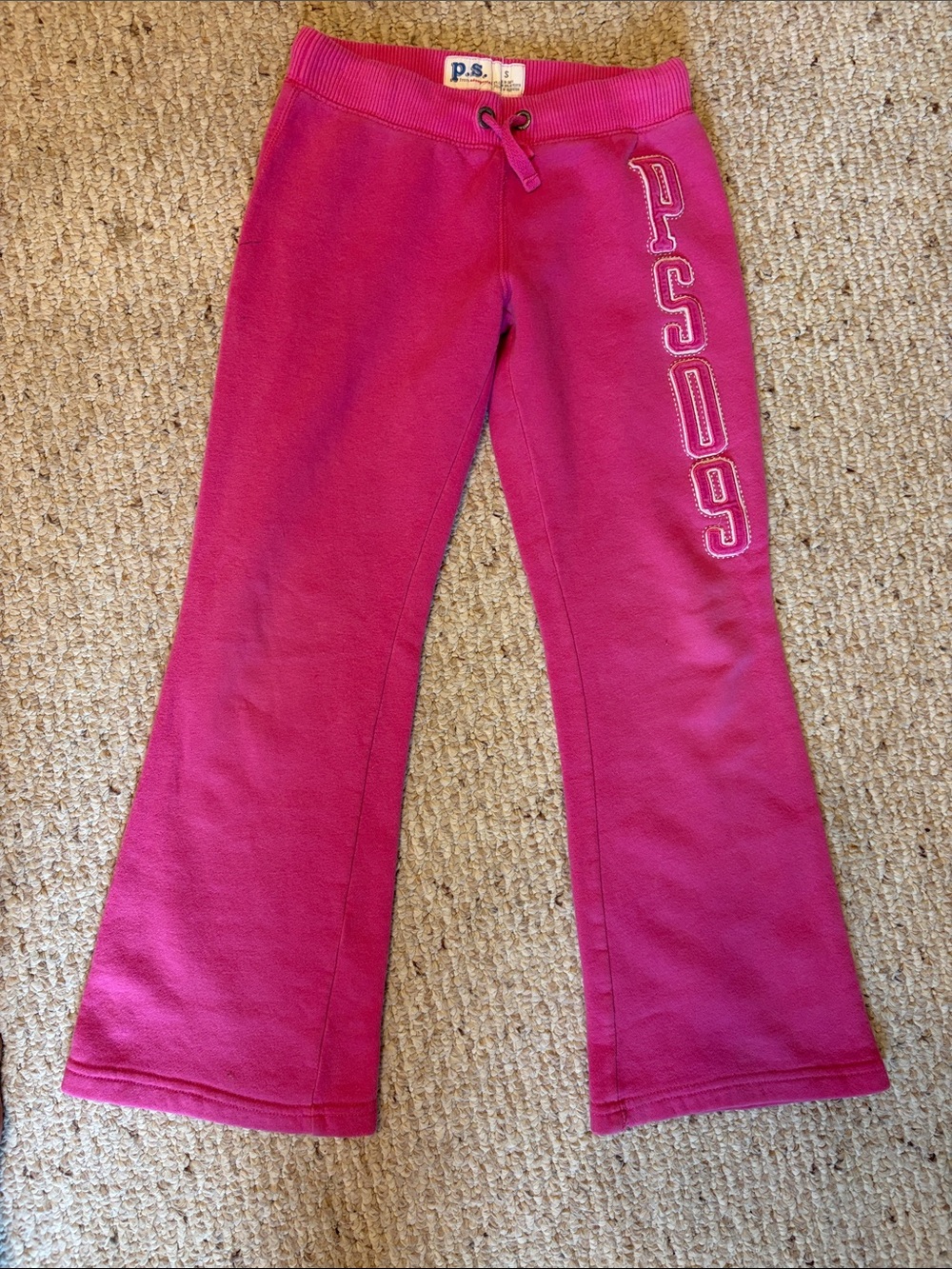 Aeropostale Pink Girls' Joggers/Sweat Pants with Side Logo